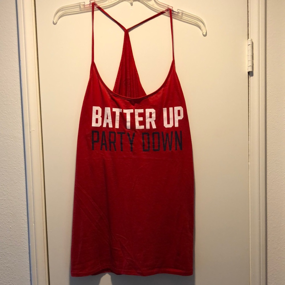 Gently used tank from Pink Victoria’s Secret. Go Angels! Size large